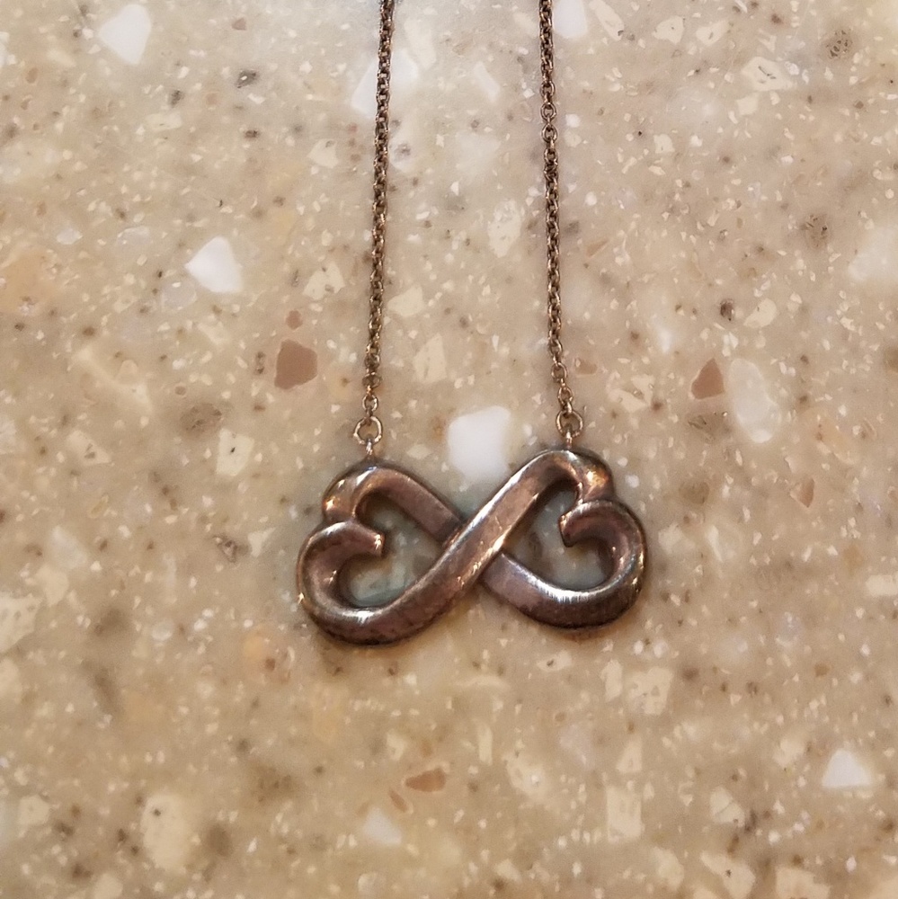 Authentic Tiffany & Co. Double Heart Necklace